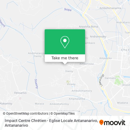 Impact Centre Chrétien - Eglise Locale Antananarivo map
