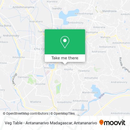 Veg Table - Antananarivo Madagascar map