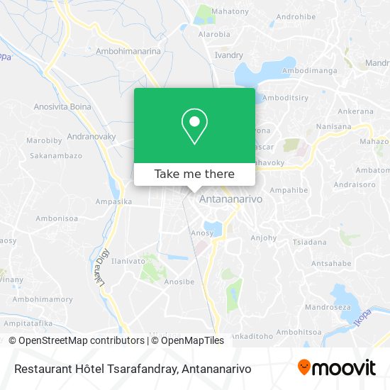 Restaurant Hôtel Tsarafandray map