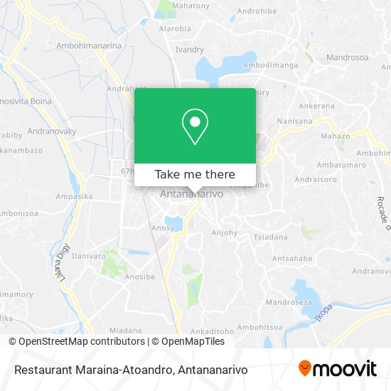 Restaurant Maraina-Atoandro map