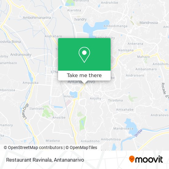 Restaurant Ravinala map