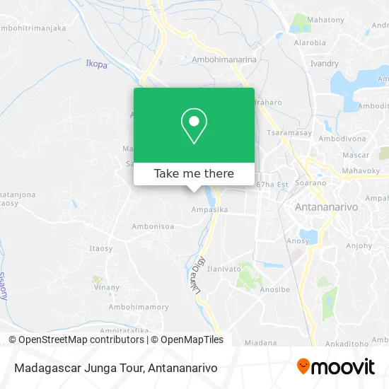 Madagascar Junga Tour map