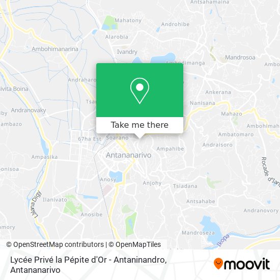 Lycée Privé la Pépite d'Or - Antaninandro map