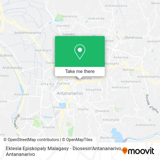 Eklesia Episkopaly Malagasy - Diosesin’Antananarivo map