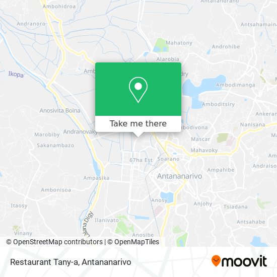 Restaurant Tany-a map