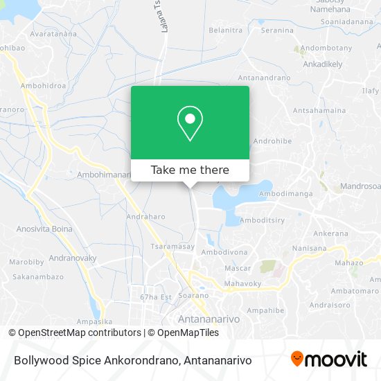 Bollywood Spice Ankorondrano map