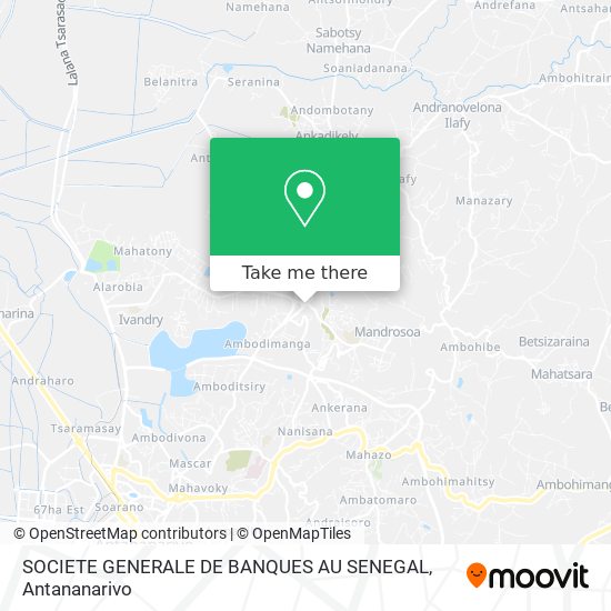 SOCIETE GENERALE DE BANQUES AU SENEGAL map