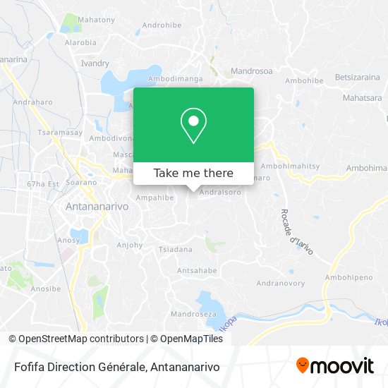 Fofifa Direction Générale map