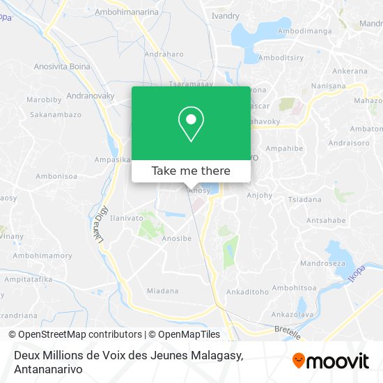 Deux Millions de Voix des Jeunes Malagasy map