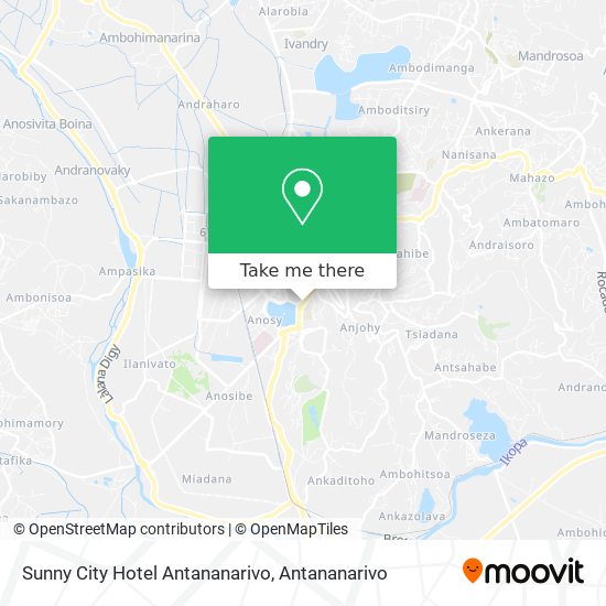 Sunny City Hotel Antananarivo map