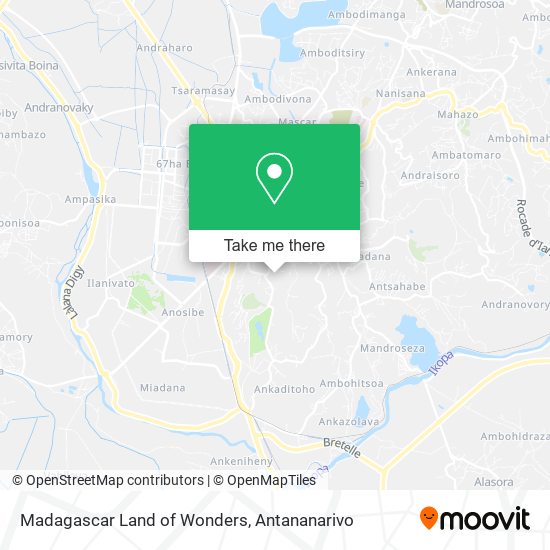 Madagascar Land of Wonders map