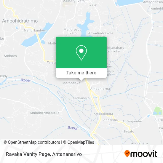Ravaka Vanity Page map