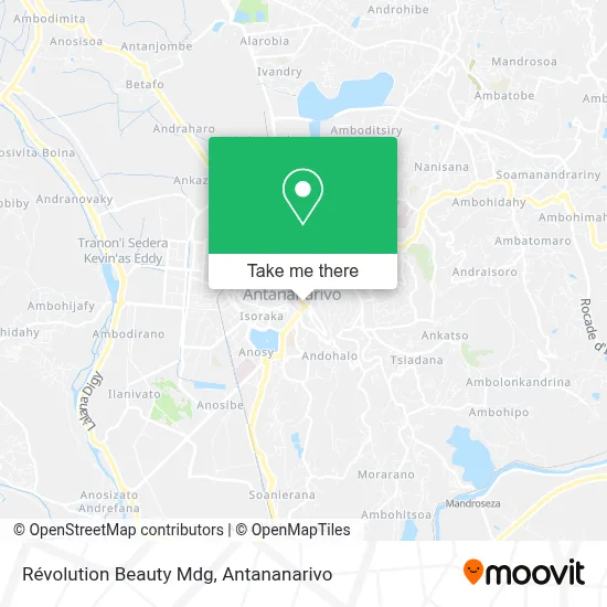 Révolution Beauty Mdg map