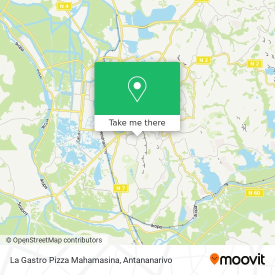 La Gastro Pizza Mahamasina map