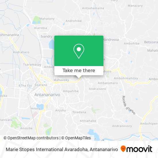 Marie Stopes International Avaradoha map