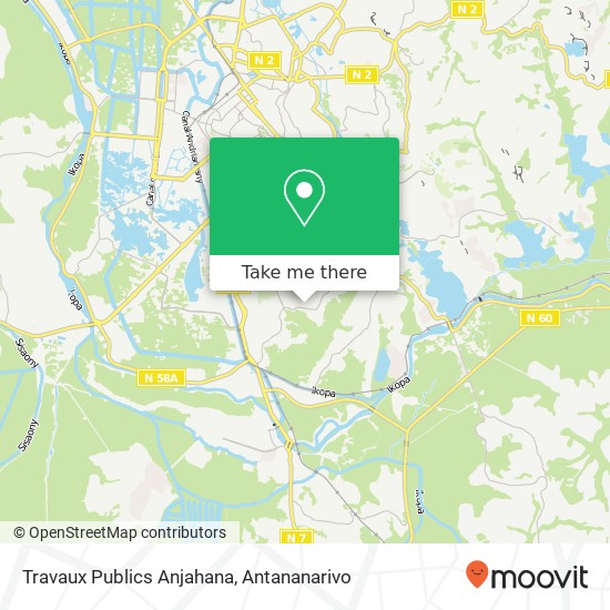 Travaux Publics Anjahana map
