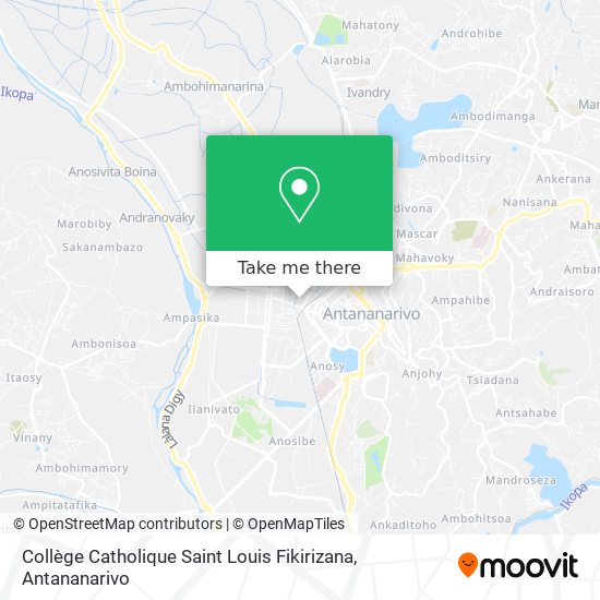 Collège Catholique Saint Louis Fikirizana map
