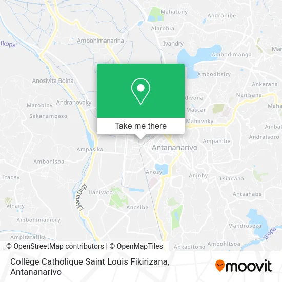 Collège Catholique Saint Louis Fikirizana map