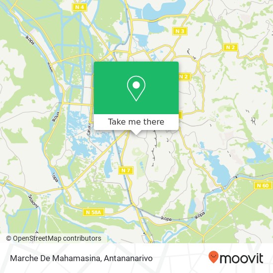 Marche De Mahamasina map