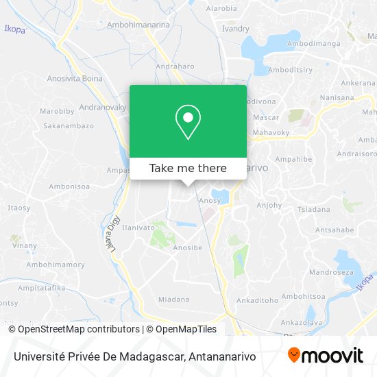 Université Privée De Madagascar map