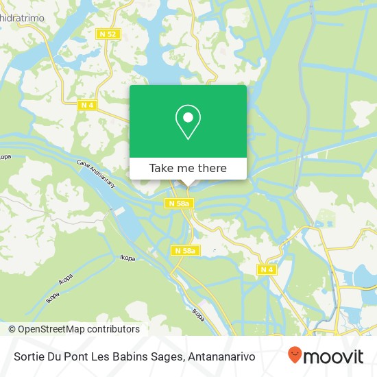 Sortie Du Pont Les Babins Sages map