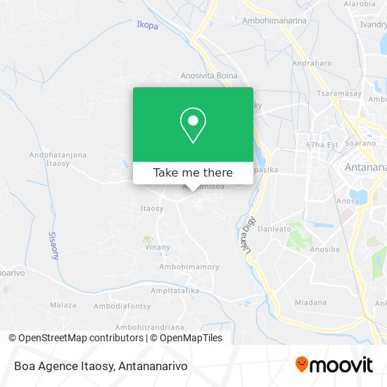 Boa Agence Itaosy map