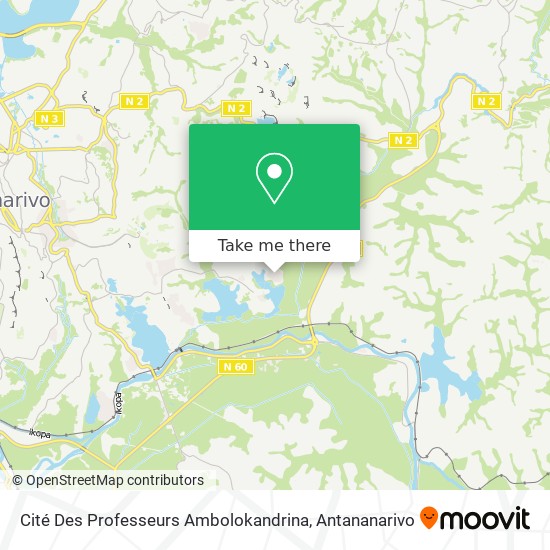 Cité Des Professeurs Ambolokandrina map
