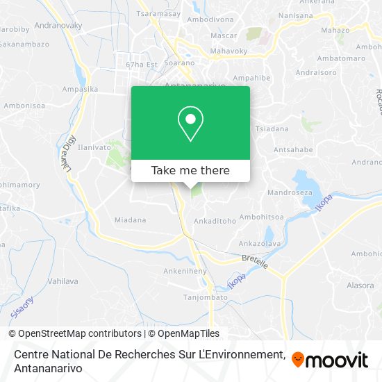 Centre National De Recherches Sur L'Environnement map