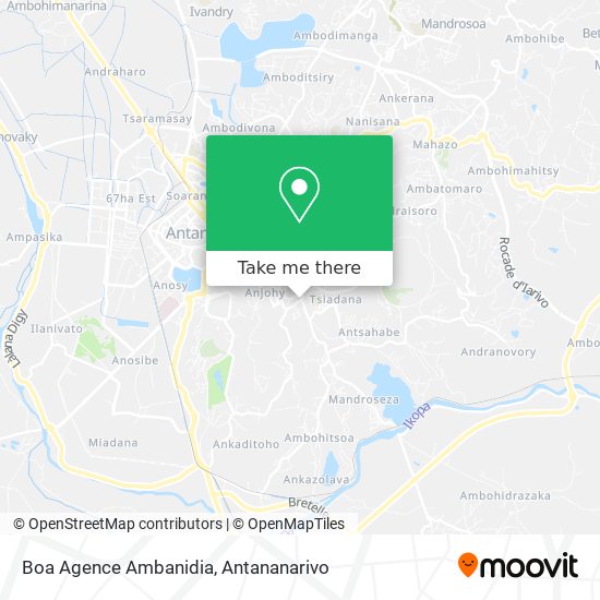 Boa Agence Ambanidia map