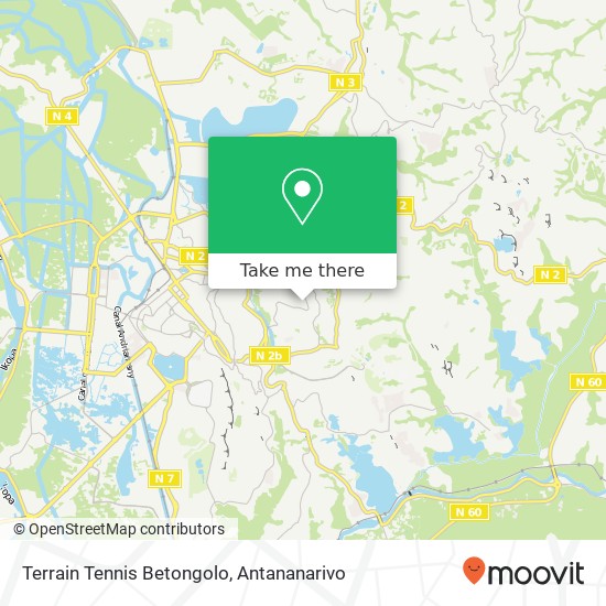 Terrain Tennis Betongolo map
