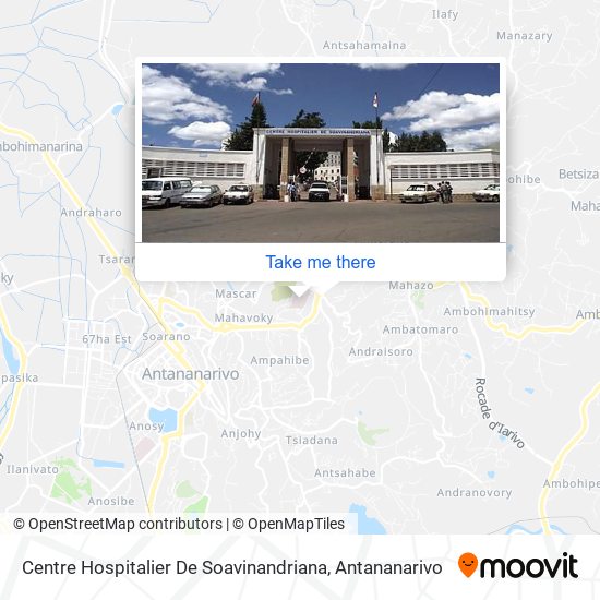 Centre Hospitalier De Soavinandriana map