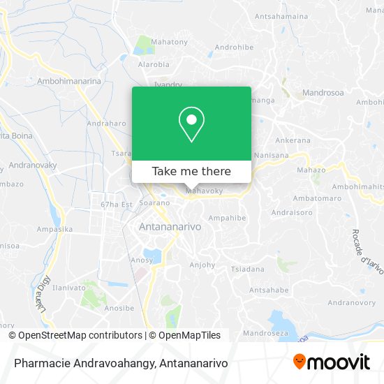 Pharmacie Andravoahangy map