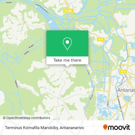 Terminus Komafila Marobiby map