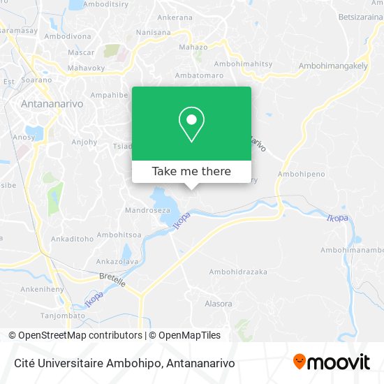 Cité Universitaire Ambohipo map