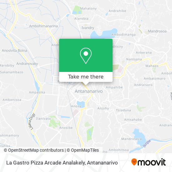 La Gastro Pizza Arcade Analakely map