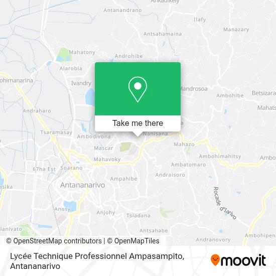 Lycée Technique Professionnel Ampasampito map