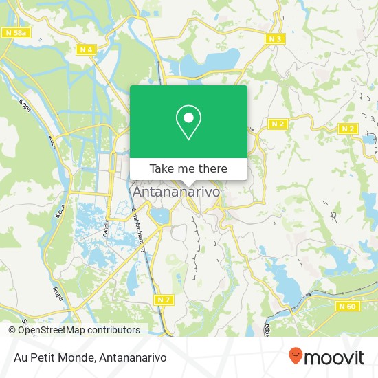 Au Petit Monde map