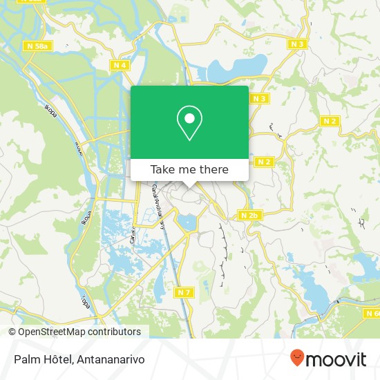 Palm Hôtel map