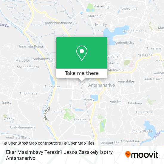 Ekar Masimbavy Terezin'I Jesoa Zazakely Isotry map