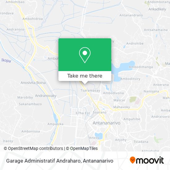 Garage Administratif Andraharo map