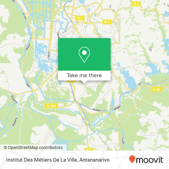 Institut Des Métiers De La Ville map