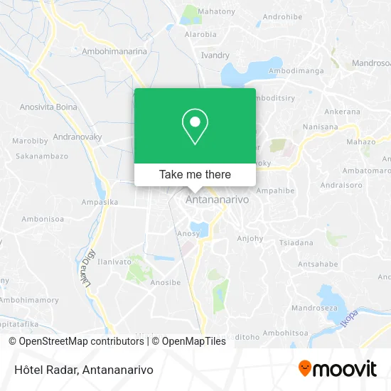 Hôtel Radar map