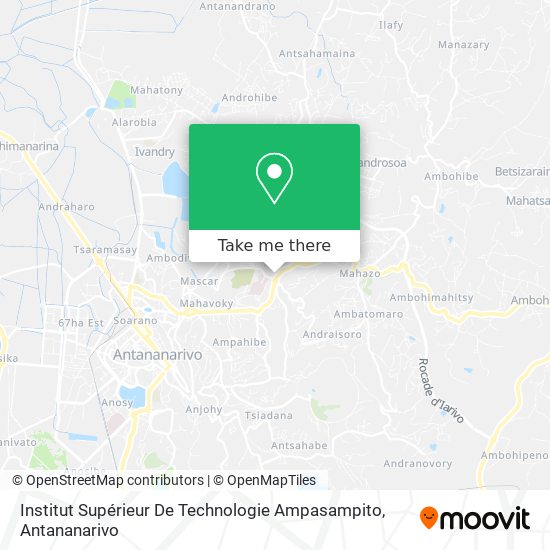 Institut Supérieur De Technologie Ampasampito map