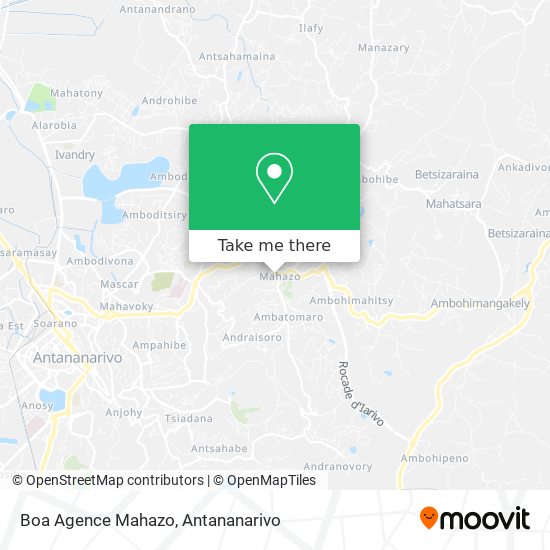 Boa Agence Mahazo map
