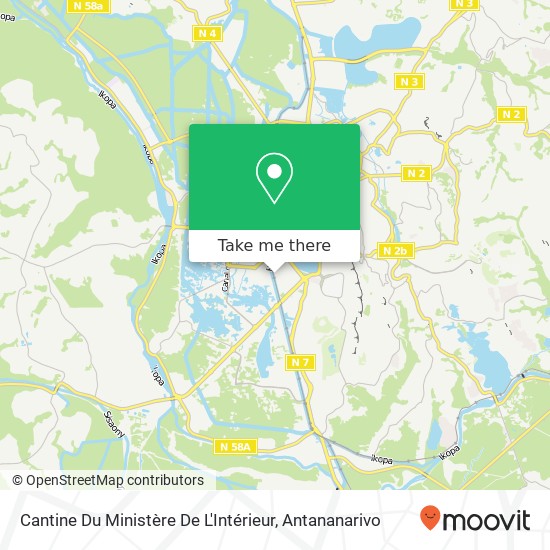 Cantine Du Ministère De L'Intérieur map
