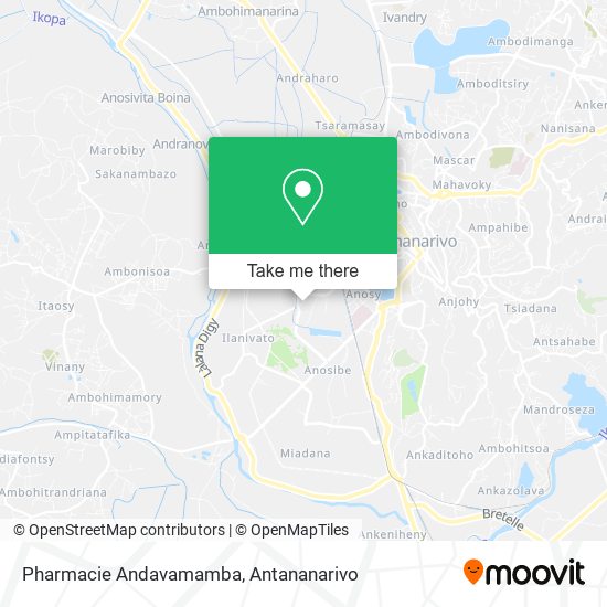 Pharmacie Andavamamba map