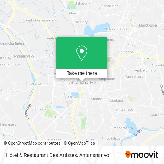 Hôtel & Restaurant Des Artistes map