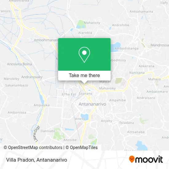 Villa Pradon map
