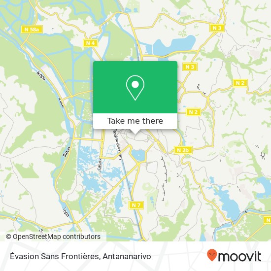 Évasion Sans Frontières map