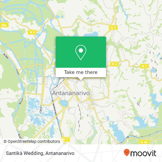 Santikà Wedding map
